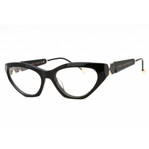 NWT PHILIPP PLEIN VPP069S 0700 Shiny Black Eyeglasses